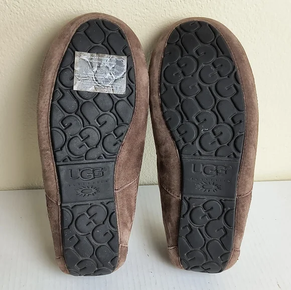 UGG AUSTRALIA Ascot Slipper Dusted Cocoa Suede Slip-On Loafer Size 10